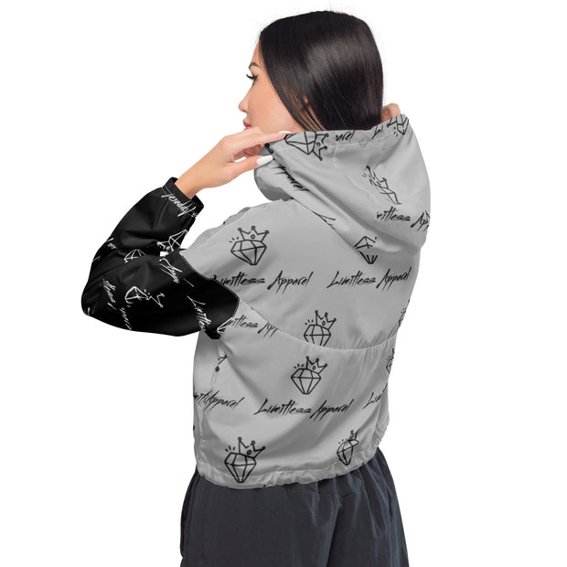 LA22 Patterned Women’s cropped windbreaker