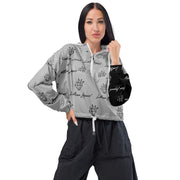 LA22 Patterned Women’s cropped windbreaker