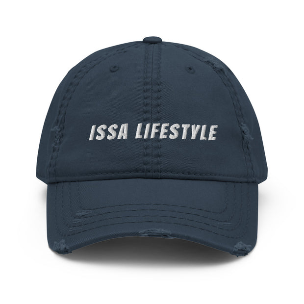 ISSA LIFESTYLE Distressed Dad Hat