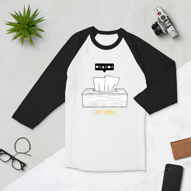 Cry Baby 3/4 sleeve raglan shirt