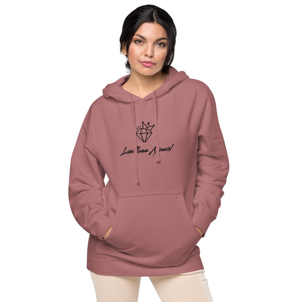 LA22 Unisex pigment-dyed hoodie