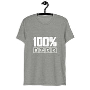 100% Black Short sleeve t-shirt