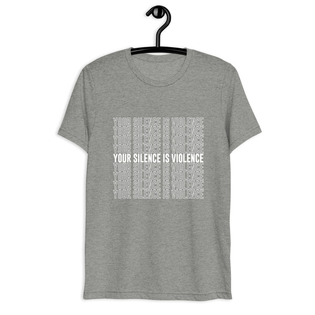 Silence = Violence Short sleeve t-shirt