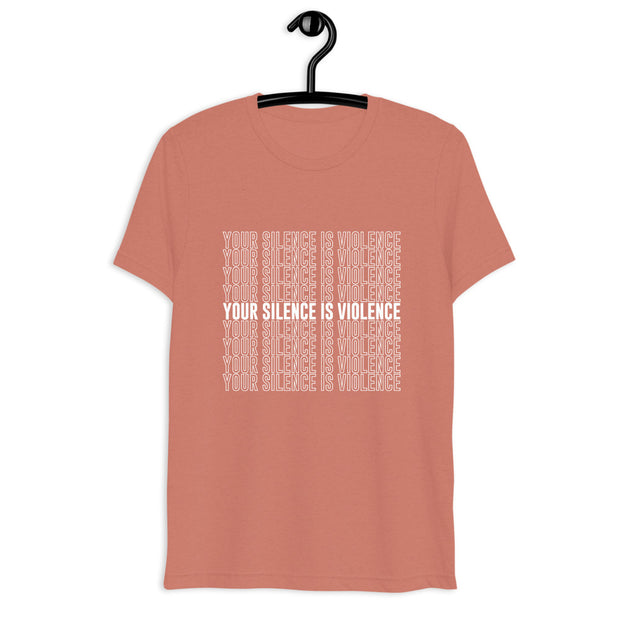 Silence = Violence Short sleeve t-shirt