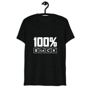 100% Black Short sleeve t-shirt