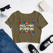 Melanin Poppin Women’s Crop Tee