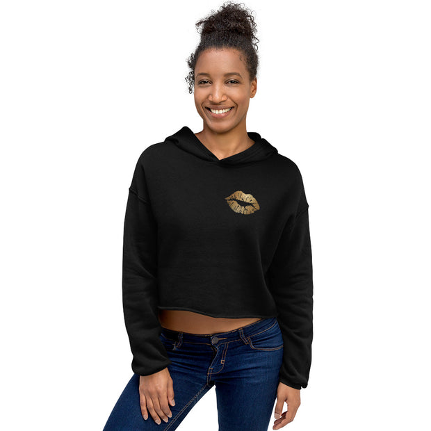 Golden Kiss Crop Hoodie