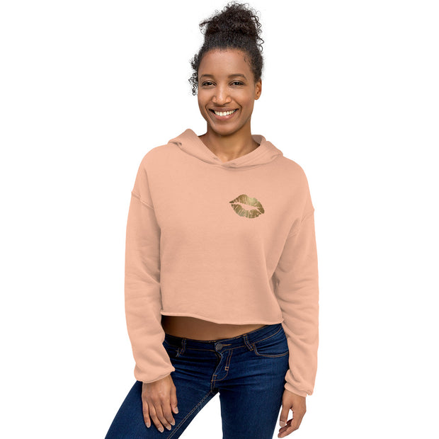 Golden Kiss Crop Hoodie