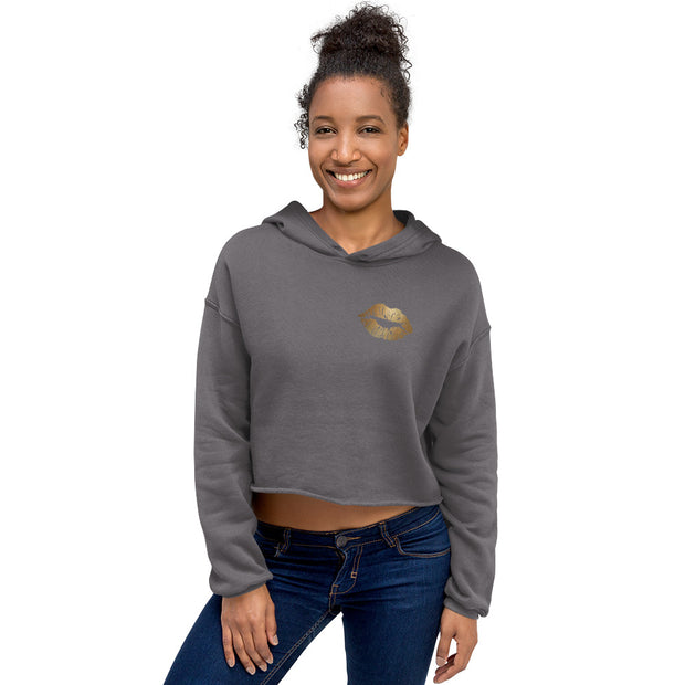 Golden Kiss Crop Hoodie